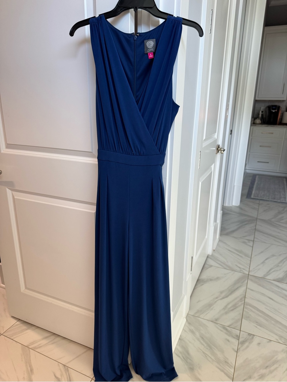 Vince Camuto Navy Blue Sleeveless Maxi Dress